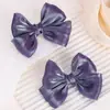 Europeo y Americano Color Puro Nuevo Brillo Traje Lazo Jk Niños Pasador de Pelo Lolita Estilo Preppy Niña Accesorios para el Cabello 4708