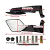 Espejo Retrovisor de Motocicleta Modificado Nuevo Espejo Hoja Estilo Mejorado Espejo Retrovisor Aleación de Aluminio Campo de Visión Amplio Espejo Lateral Reversible