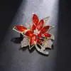 Elegante y con Estilo Broche de Cristal para Mujer, Sencillo Versátil Pin Fijo para Traje Abrigo Accesorio