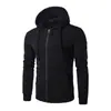 Sudadera con capucha deportiva casual de comercio exterior para hombre, holgada, talla grande, suéter con capucha, chaqueta cárdigan con cremallera, moda casual para hombre