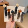 Cuerda para Cabeza Trenza Burbuja de Perlas Redondas Vintage para Mujer 2025 Nuevo Artefacto para Trenzar Cola de Caballo con Sensación de Alta Gama Anillo para el Cabello de Hilo Telefónico
