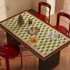 Mantel de Mesa Navideño, Mantel Retro para el Hogar, Impermeable, Resistente al Aceite, Resistente al Calor, Mantel Rojo Decorativo Atmosférico para Mesa de Café