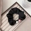 Scrunchie de Pérola Simples Elástico de Cabelo da Moda para Meninas, Doce Acessório de Cabelo para Rabo de Cavalo
