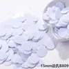 Lentejuelas Escama de Pez Redondas de Borde Redondeado de 8/15/25 mm Materiales Hechos a Mano DIY Vestido de Novia Vestido Ropa para Niños Lentejuelas