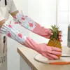 Guantes de Limpieza para el Hogar para Otoño e Invierno Cocina y Baño Lavar Platos y Ropa Guantes Extendidos a Prueba de Aceite y Antideslizantes