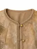 Colección Otoño 2026: Nuevo Abrigo Jacquard Estilo Chino para Mujeres de Mediana Edad y Mayores, Atuendo de Madre, Cárdigan Elegante Estilo Nacional