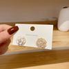 Aretes de Aguja de Plata S925 Zircón Perla ins Simple Sentido de Alta Gama 2023 Nuevos Aretes Elegantes de Moda para Mujer