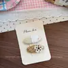 Grampo de Cabelo de Tecido Estilo Coreano Desenho Animado Bordado Infantil Presilha para Franja Cereja Morango Presilha Lateral para Menina BB Clip