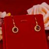 Internet Celebrante Little Daisy Gemstone Anel Vietnã Shackin Mulheres Ruby Micro Set Conjunto de Girassol Colar Brincos