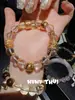 Joyería Natural de Madagascar Rosa Rosa Cristal Pequeño Pulsera para Cintura de Hombre Nuevo Zorro de Nueve Colas Chino Pulsera de Cristal Blanco