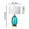 Lámpara de mesita de noche moderna minimalista para sala de estar, lámpara de mesa de cristal para dormitorio de hotel, lámpara de escritorio de cristal, jarrón de lujo ligero estilo americano, al por mayor