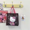 Nova Bolsa Bonita Retrato de Família do Gato Kt Grande Capacidade Estudante Deslocamento Viagem Versátil Alta Qualidade Bolsa de Pano Venda por Atacado