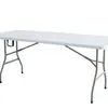 Comercio Exterior Mesa Plegable de Plástico para Exteriores Mesa de Banquete Alquiler Mesa de Fiesta Mesa de Comedor Portátil Escritorio de Oficina Mesa Plegable para Mercado Nocturno