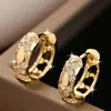 Bestseller transfronterizo: Pendientes huecos de estilo cruz exquisitos y compactos, pendientes de estilo vintage, regalo exquisito, accesorios para orejas de fiesta