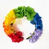 Diadema de Flor Nueva Transfronteriza Colorida Flor Artificial Corona Alta Accesorio para el Cabello de Gama Alta Diadema para Fiesta de Carnaval para Mujeres