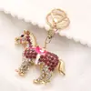 Chaveiro Criativo Transfronteiriço Pônei Diamante Zodíaco Pingente de Bolsa Animal Pequeno Acessórios para Carro Presente Presente de Aniversário