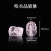 Pingente Pixiu de Cristal Natural Xiao Acessórios para Pulseira Colar DIY Ágata Jade Hetian Jadeíta Contas Espaçadoras Pixiu Acessórios