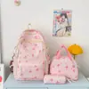 Nuevo Set de Mochila de Tres Piezas Transfronterizo para Estudiantes Hombres y Mujeres, Gran Capacidad, Mochila Duradera, Mochila Escolar Moderna para Primaria y Secundaria