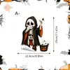 Adesivo de Caveira para Vaso Sanitário de Halloween Mais Vendido Internacionalmente Adesivo de Parede Autoadesivo à Prova d'Água para Banheiro Adesivo para Tampa de Vaso Sanitário