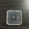 Caja blanca pequeña de tarjeta TF única de fábrica soporte para tarjetas de memoria aguja para tarjeta de teléfono móvil caja de almacenamiento de tarjetas TF caja de plástico transparente