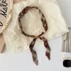 Nuevo pañuelo de seda estrecho de lunares con cuentas de estilo coreano, versátil para mujer, bufanda larga decorativa de verano para el cuello, accesorio de moda ajustable