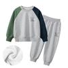 27kids roupas infantis da moda 2024 outono e inverno terno de duas peças roupas coreanas para meninos e bebês suprimentos ao vivo