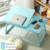 Mesa pequeña plegable para cama, escritorio de estudio, soporte ajustable para mesa de laptop, adecuado para leer en el dormitorio de una persona perezosa o en un ventanal