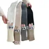 26 Leggings de Invierno para Niña, Diseño Lindo de Conejo, Forrados de Felpa, Engrosados, Pantalones Calientes de Nueve Puntos, Estilo Coreano Ajustados Versátiles