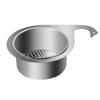Cesta escurridora para fregadero Cisne de acero inoxidable para cocina, almacenamiento colgante, rejilla escurridora, separación húmedo y seco, gancho, cesta filtradora de basura