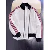 Sudadera con capucha de punto gofre a rayas para hombre, Otoño, Canalla, Fresca, De alta calidad, Para pareja, Chaqueta deportiva, Ropa de abrigo