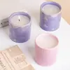 Contenedor de vela personalizado de fábrica DIY color macarrón redondo para el hogar sala de estar incienso aromático regalo a mano