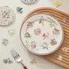 50 Piezas de Pegatinas de la Serie de Pájaros en Acuarela Retro para Decoración DIY Equipaje de Mano Maleta Taza de Agua Impermeables Pegatinas para Mascotas