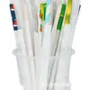 Pajitas de Papel Desechables de Colores Mixtos Empacadas Individualmente para Bares, 100 Piezas, 6*197mm, Material Ecológico