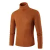 Suéter de cuello alto para hombre transfronterizo, tejido de punto ajustado con patrón trenzado para hombre, suéter base moderno de comercio exterior, nuevo modelo de otoño/invierno 26