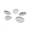 Ventas Directas de Fábrica Base de Piedra Preciosa de Acero Inoxidable Ovalada Múltiples Especificaciones Múltiples Formas Base de Disco Óptico Accesorios Hechos a Mano para Bricolaje