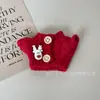 Roupas de boneca de Natal para bonecas de algodão de 14CM, brinquedo de pelúcia de cachorro West Highland, acessórios para bonecas, roupas para vestir bonecas