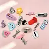 Presilhas de cabelo e elásticos fofos estilo coreano, doces e versáteis, perfeitos para rabos de cavalo, elásticos, pequenos acessórios e enfeites de cabelo da moda