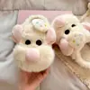 2026 Venta Caliente Casa de Ratón de Peluche Linda y Divertida Zapatillas Esenciales Pies Suaves y Cálidos Sanación Lindas Zapatillas de Interior