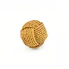 Bola de Sisal de Corda de Papel Resistente ao Desgaste Personalizada 6cm, Bola Tecida Interativa para Roer de Animal de Estimação, Artefato para Alívio do Tédio de Gatos