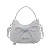 Moda Estelar Tendencia Luna Creciente 2026 Nuevo Lazo Estilo Coreano Tendencia Chic Bolso de Hombro Cruzado Único para Mujer