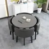 Juego Simple de Mesa y Sillas para Recepción, Mesa de Negociación, Mesa y Sillas para Recepción de Tienda de Uso Comercial, Mesa Redonda Pequeña para Oficina y Ocio