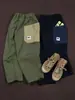 Calça de Trabalho Infantil Yuanbao 2026 Outono/Inverno Nova Calça Longa Solta Estilo Montanha Outdoor para Crianças Maiores