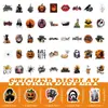 53 Piezas/60 Piezas/Pegatinas de Graffiti de Personajes de Terror de Halloween de Moda Europeas y Americanas para Decorar Bolsas de Regalo, Botellas de Agua y Cajas de Almacenamiento