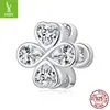 Yinziyun Día de la Madre Amor Eterno Colgante DIY Accesorios para Joyería Plata de Ley S925 Pulsera de Amor Feliz para Madre Cuentas