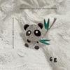 Guofeng Cute Panda Broche High-end Pequena escala Novo estilo chinês Corsage Suit Pin Diamante-incrustado Broche de bambu