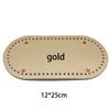 Fundo Rígido para Bolsa de Crochê 12-25cm DIY Placa de Fundo de Couro Tira de Tecido Fio Crochê Base Oval para Bolsa Fundo