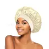 Exportación Transfronteriza Nueva Gorra de Cuidado del Cabello de Ala Ancha Sombrero de Alta Elasticidad Salón de Belleza Anti-Cuidado Gorro de Satén Gorro de Ducha