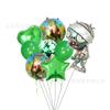 Paquete de Globos de Látex y Película de Aluminio de Zombis de Plantas Nuevas Transfronterizos Decoración de Fondo para Cumpleaños Infantiles y Día de los Inocentes