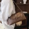 Bolso tipo baguette de nicho súper popular para otoño e invierno, nuevo estilo 2026 para mujer, moderno, para ir al trabajo, de un solo hombro, bajo el brazo, bolso de mano para exteriores