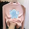 Top base para niña de cuello alto medio, nueva colección otoño/invierno 2026, ropa interior elegante, camiseta de manga larga, para niños mayores y bebés
